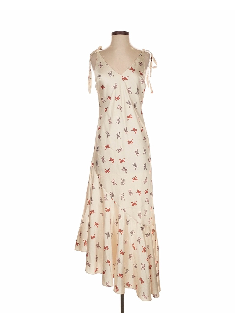 Jacqui E Cream Lightweight Chiffon Top